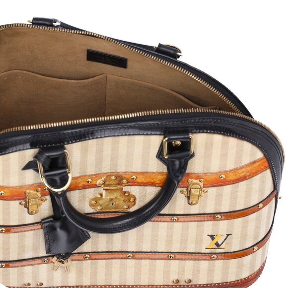 Louis Vuitton Time Trunk Alma PM Satchel Beige Multi - Picture 9 of 10